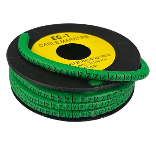 Cable (Z) Marker EC-1 Green 2.6mm to 4.2mm 1000pcs 1 Roll   EC-1G(Z)