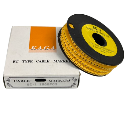 Cable (Z) Marker 2.6mm to 4.2mm ( 1000pcs) Yellow EC-1Y