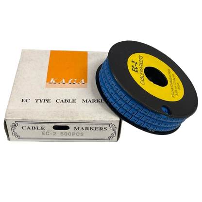 Grippes (Z) Cable Marker 3.6mm to 5.2mm Color Blue 1roll 500pcs EC-2B