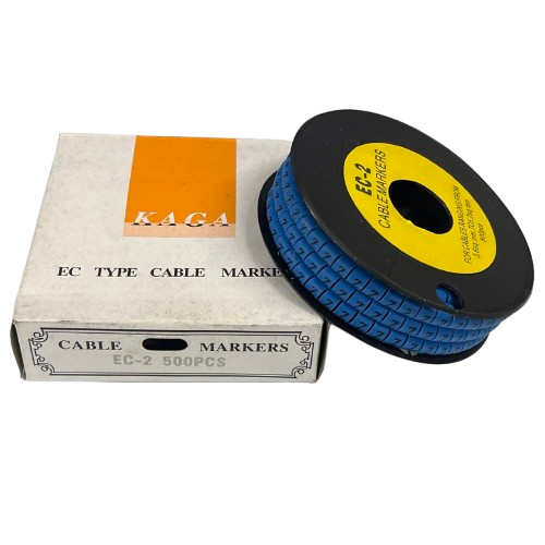 Grippes (Z) Cable Marker 3.6mm to 5.2mm Color Blue 1roll 500pcs EC-2B