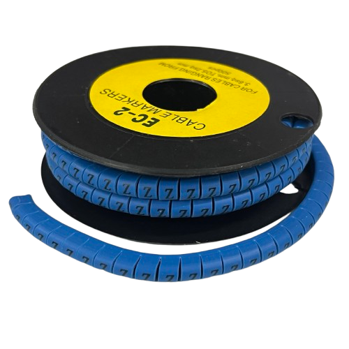 Grippes (Z) Cable Marker 3.6mm to 5.2mm Color Blue 1roll 500pcs EC-2B