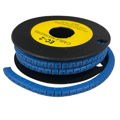 Grippes (Z) Cable Marker 3.6mm to 5.2mm Color Blue 1roll 500pcs EC-2B