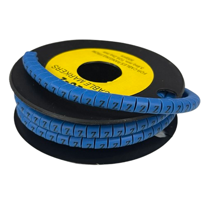 Grippes (Z) Cable Marker 3.6mm to 5.2mm Color Blue 1roll 500pcs EC-2B