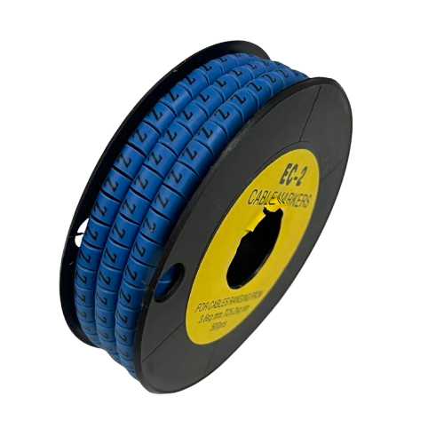 Grippes (Z) Cable Marker 3.6mm to 5.2mm Color Blue 1roll 500pcs EC-2B