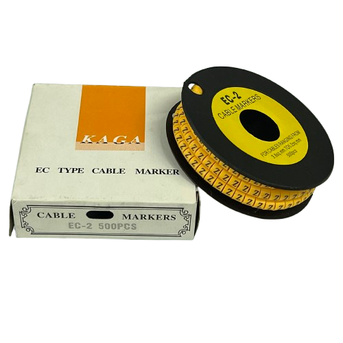 Grippes (Z) Cable Marker 3.6mm to 5.2mm Color Yellow 1 roll (500pcs) EC-2Y