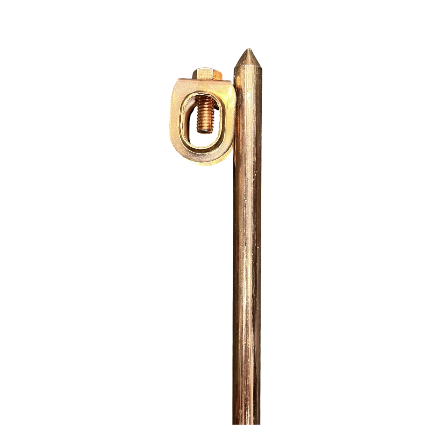 Grounding Rod 1 Meter x 5/8 with Grounding Clamp 16mm (Copper Plated)