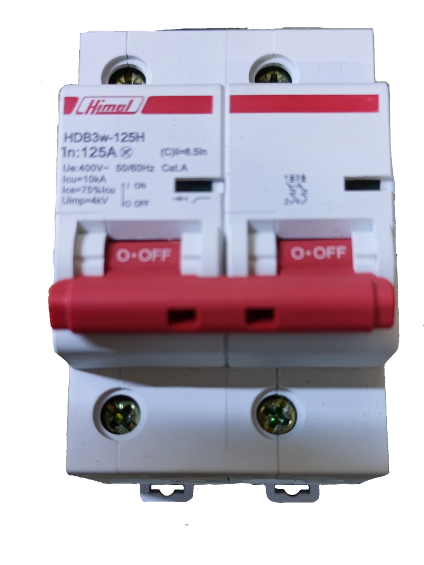 HIMEL 125A 2Pole 10 KAIC 220V Miniature Circuit Breaker MCB HDB3W-125H2C125A