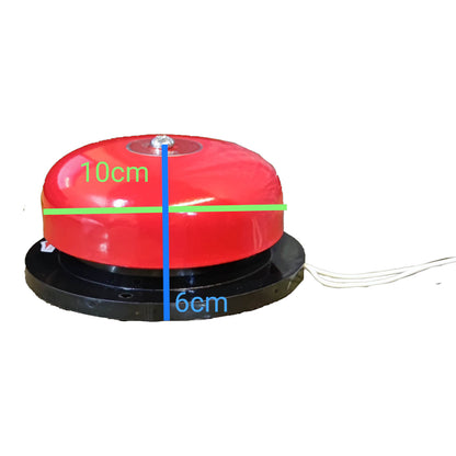 Hallo 4 Inches Round Bell 100mm Fire Alarm Bell Japan Red Round Bell 220V #108 7VA 50/60Hz