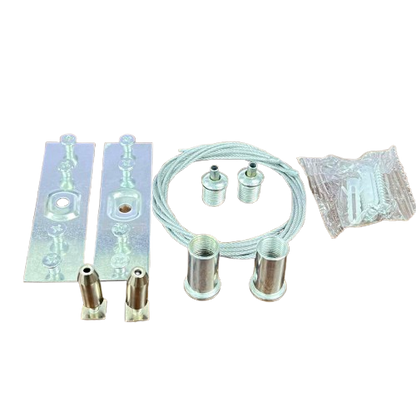 Hanging Accessories ( 2pcs Anti rust Wire 1meter each + 2pcs Stainless sheet +2pcs Connecting Pcs + 4pcs Screws) For Track Light