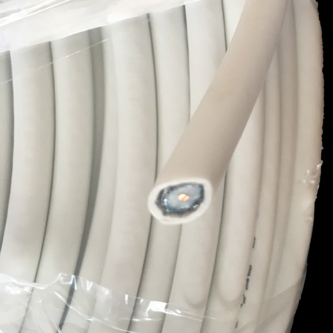 Hansen RG6 200 Meters White CCTV Coaxial Cable Pure Copper Shielded RG6-Q 75 Ohms