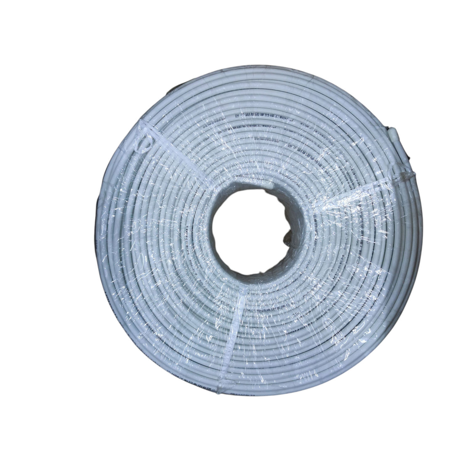 Hansen RG6 200 Meters White CCTV Coaxial Cable Pure Copper Shielded RG6-Q 75 Ohms