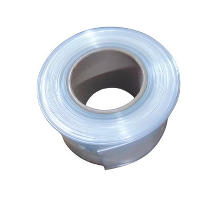 Roll of clear tape on a white background