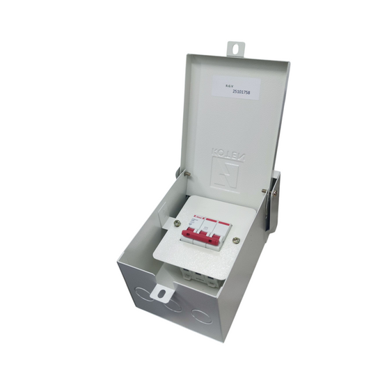 Himel 32A 3Pole 6KAIC 220V Miniature Circuit Breaker with Nema 3R Enclosure Koten K63N NEMA3RE-2P/3P+HDB3wN3PC32