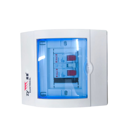 Himel MTS 2A 1 Pole 6 Kaic 220V with Enclosure ZY ZY2-4WAYSST/2XHDB3WN1C2+HDB3W63HS