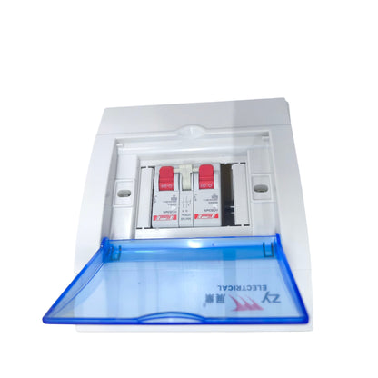 Himel MTS 2A 1 Pole 6 Kaic 220V with Enclosure ZY ZY2-4WAYSST/2XHDB3WN1C2+HDB3W63HS