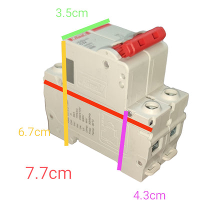 Himel 16A 2Pole 6 KAIC 220V Miniature Circuit Breaker DIN Rail Type MCB HDB3wN2C16