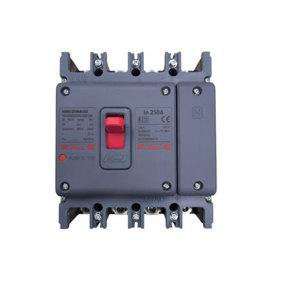 Himel 250A 4 Pole Industrial Circuit Breaker 220V 60KAIC 400V MCCB HDM3250N250B3XX