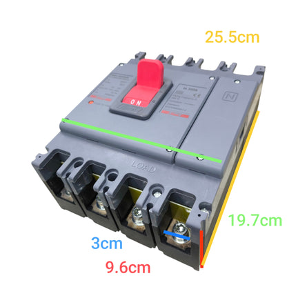 Himel 350A 4 Pole 220V 70 KAIC 400V Industrial Circuit Breaker MCCB HDM3400N350B3XX