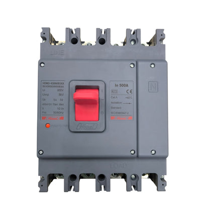 Himel 500A 4 Pole 220V Industrial Circuit Breaker MCCB 70 KAIC 400V HDM3630N500B3XX