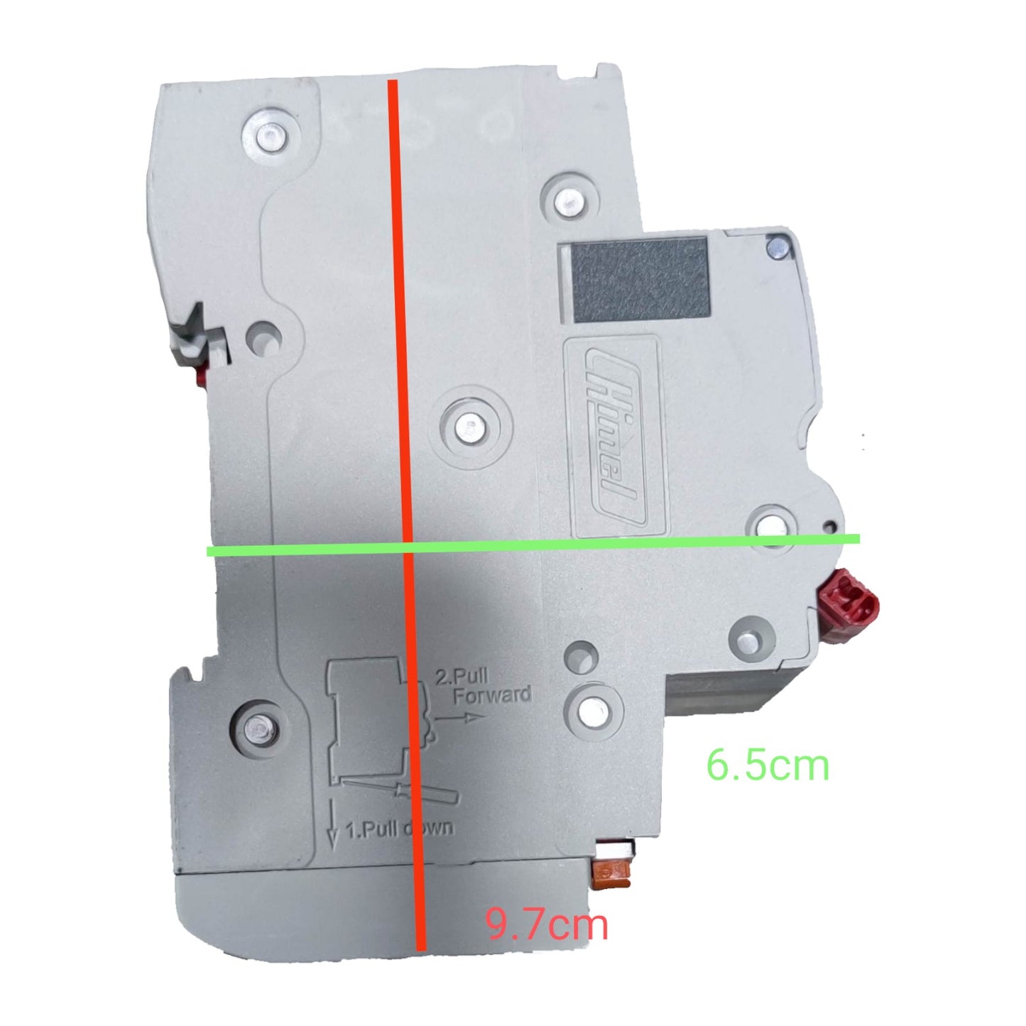 Himel 50A 2P+N 6KAIC 220V 30mA HDB9LEN63IC50S RCBO Residual Current Circuit Breaker with Overload Protection Electx Electrical Supply