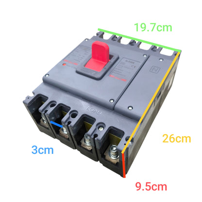Himel 630A 4 Pole 220V Industrial Circuit Breaker MCCB 70 KAIC 400V HDM3630N630B3XX