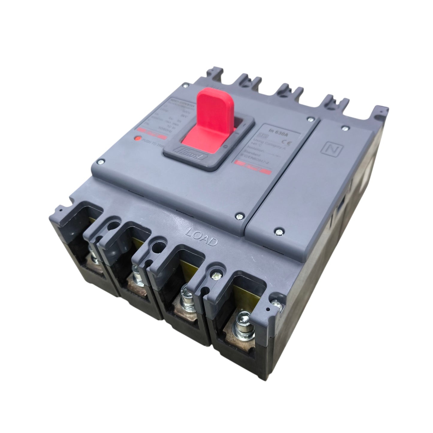 Himel 630A 4 Pole 220V Industrial Circuit Breaker MCCB 70 KAIC 400V HDM3630N630B3XX