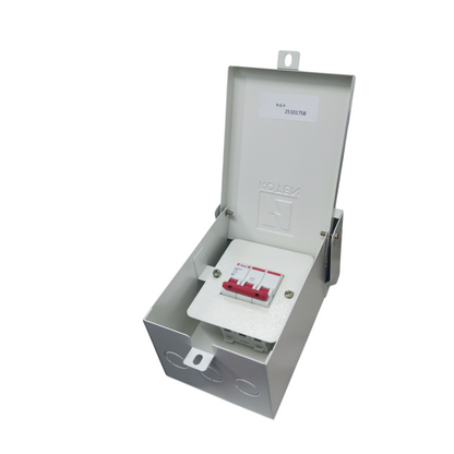 Himel 63A 2Pole Miniature Circuit Breaker with Nema 3R Enclosure Koten K63N NEMA3RE-2P/3P+HDB3wN3PC63