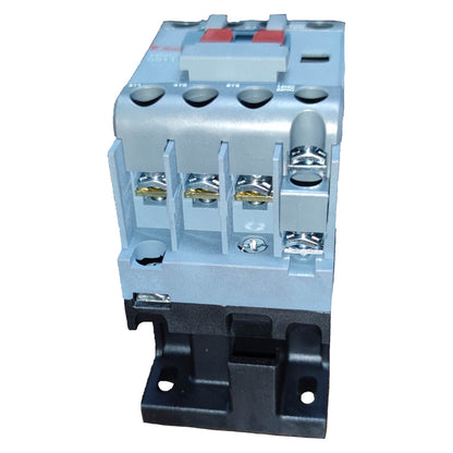 Electrical contactor on a white background