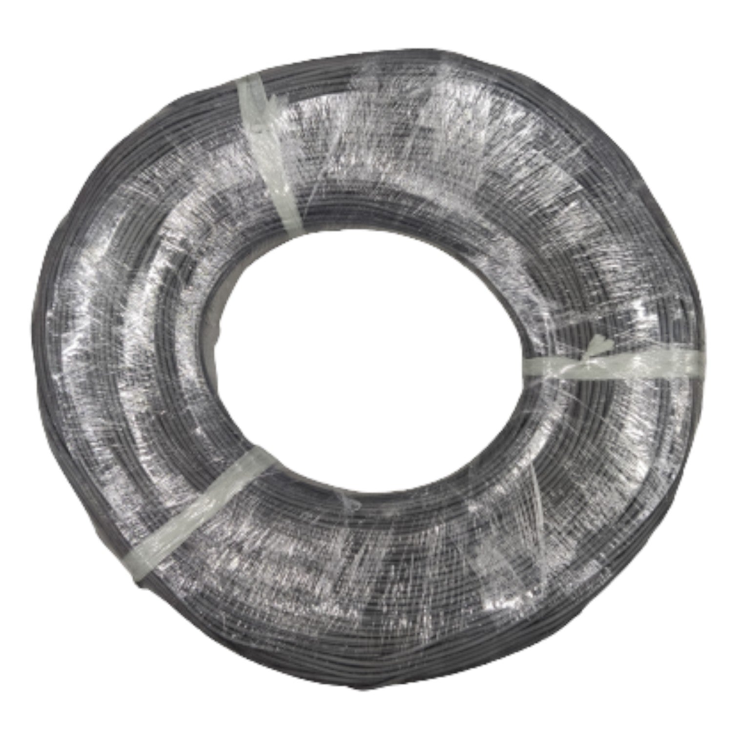 Coiled wire on a white background