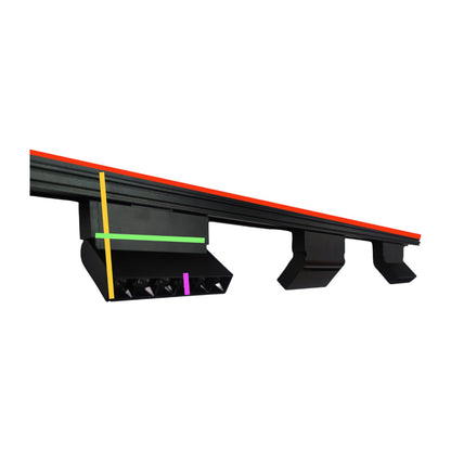ILLUMIQ TERRA Magnetic Track Light 1 Meter 26mm with 3pcs 6W LED Foldable Grille Track Light Daylight 6500K 220V