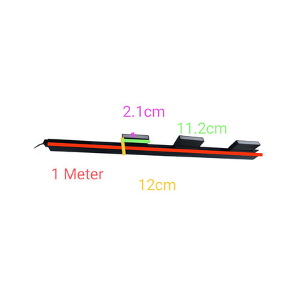 ILLUMIQ TERRA Magnetic Track Light 1 Meter 50mm with 3pcs 6W LED Foldable Flood Track Light Warm White 3000K 220V