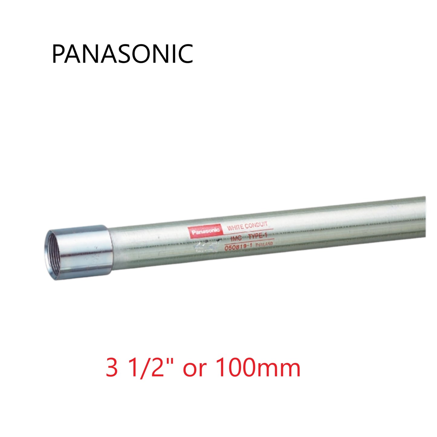 Panasonic 3 1/2 Inch IMC Pipe x 10 Feet Intermediate Metal Conduit Pipe 100mm x 3 Meter