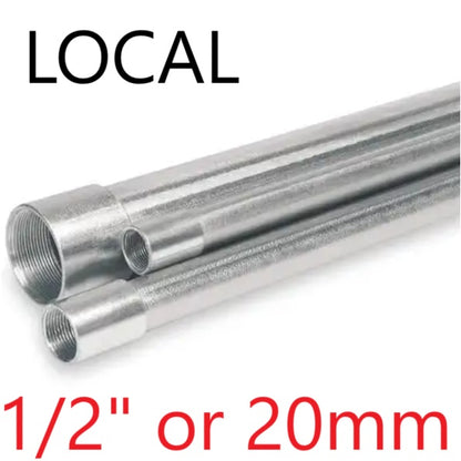 Local 1/2 IMC Pipe x 10 Feet Intermediate Metal Conduit Pipe 3 Meters