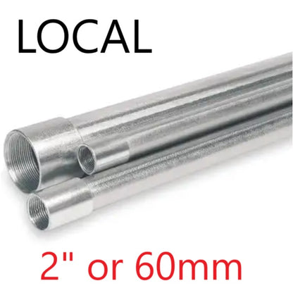 Local 2 Inch IMC Pipe x 10 Feet Intermediate Metal Conduit Pipe 60mm x 3 Meters