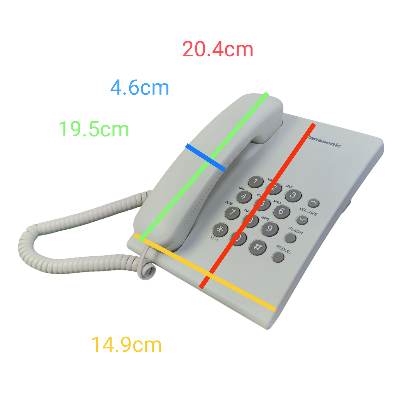 Panasonic Telephone Desk Type KX-TS500MX White