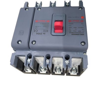 Himel 250A 4 Pole Industrial Circuit Breaker 220V 60KAIC 400V MCCB HDM3250N250B3XX