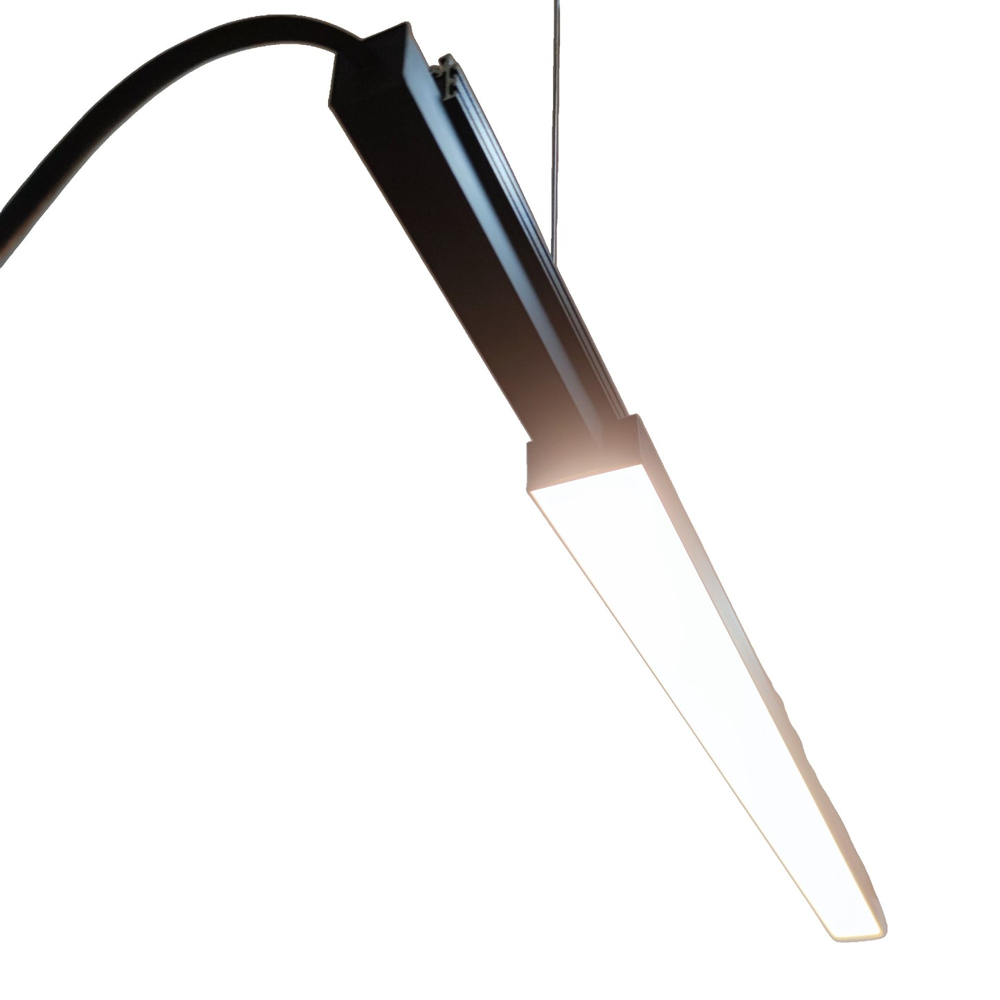 Illumiq Terra 36W Magnetic Track Light with 1 Meter Track Bar 20mm 3000K Warm White and 100W Power Supply Pendant Mounting 1200mm x 70mm x 40mm