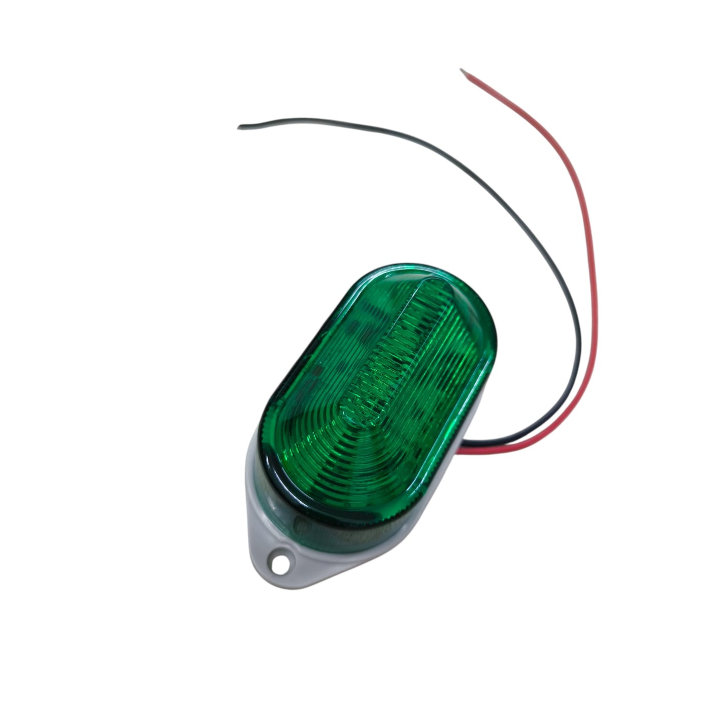 Green LED Warning Light 12V DC, Blinker Blinking, Industrial Warning Lamp
