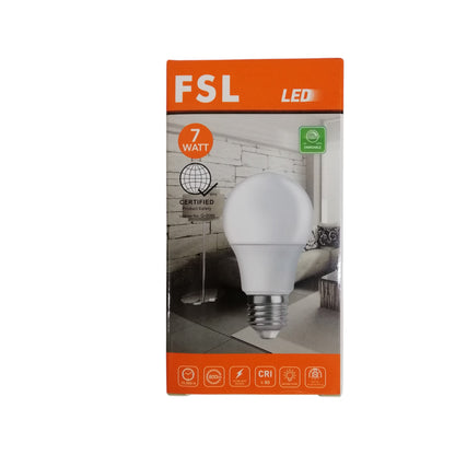 FSL Dimmable LED Bulb 7W 180-265V Warm White Lm500 BA60D-7WW 3000K
