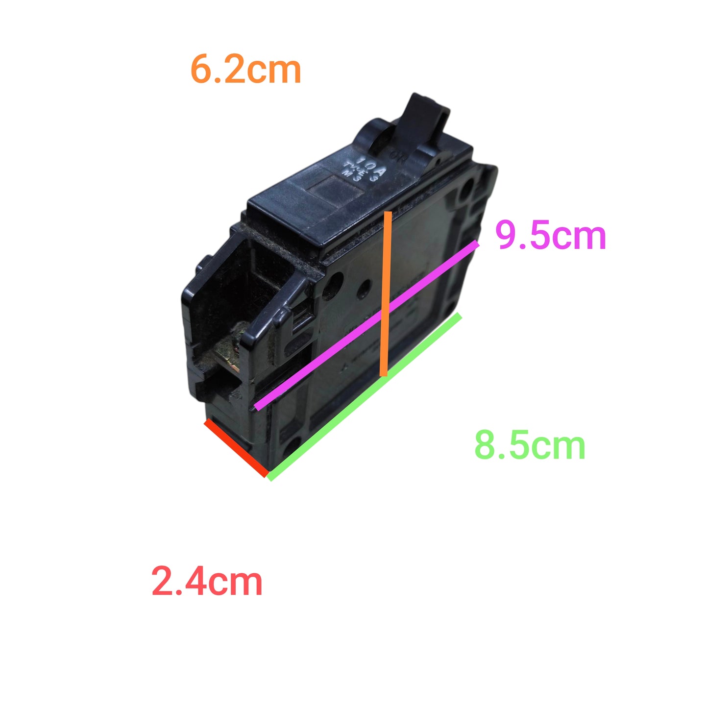 Mitsubishi 10A 1 Pole Circuit Breaker Bolt On BS3871 240V M310A1P