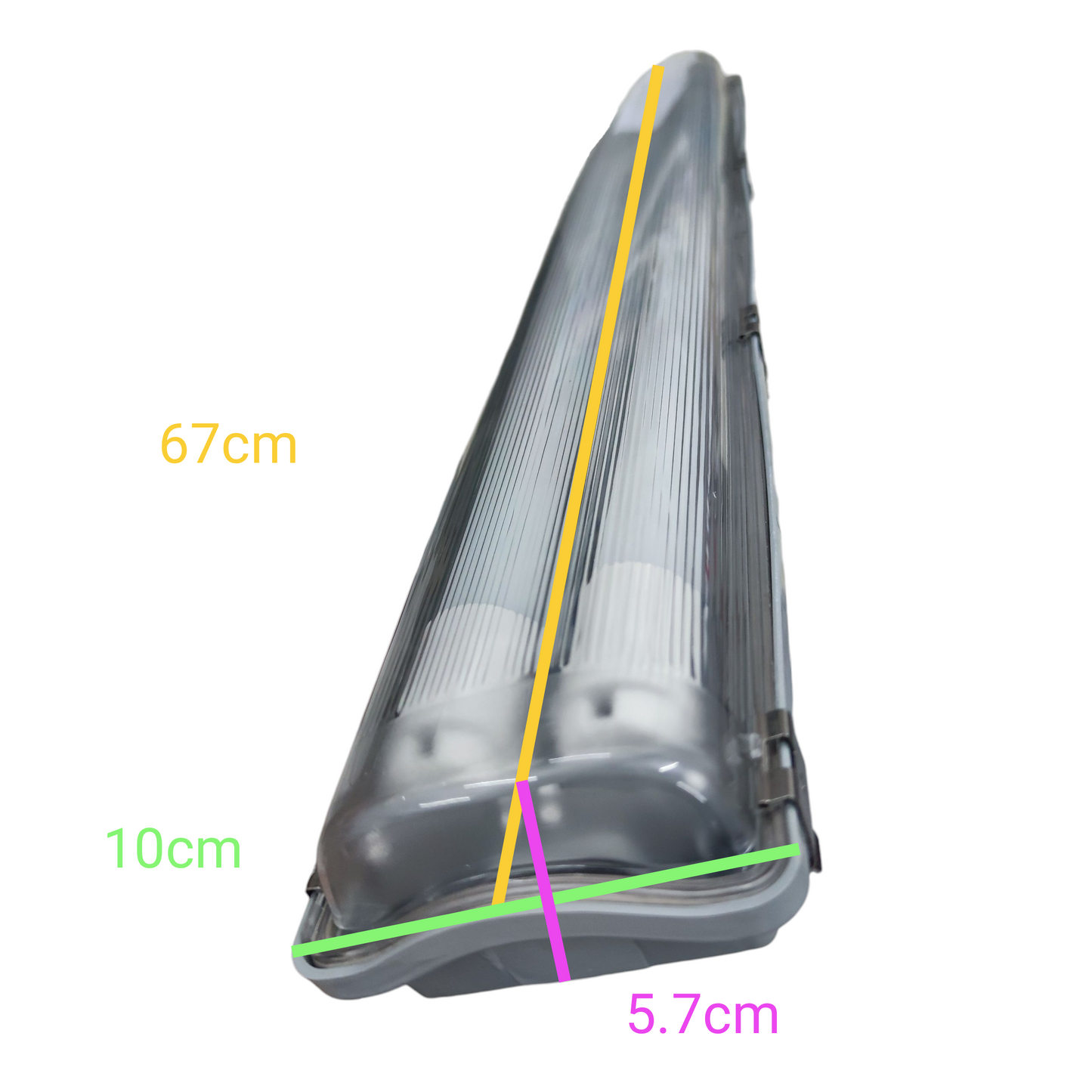 FSL LED Weather-Proof Lamp T8 2X9W 180-265V Daylight 1264mm x 71mm x 63mm Lm1050
