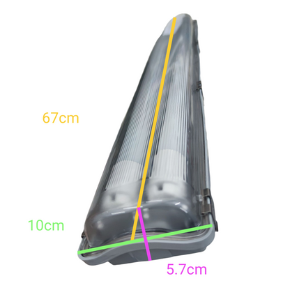 FSL LED Weather-Proof Lamp T8 2X9W 180-265V Daylight 1264mm x 71mm x 63mm Lm1050