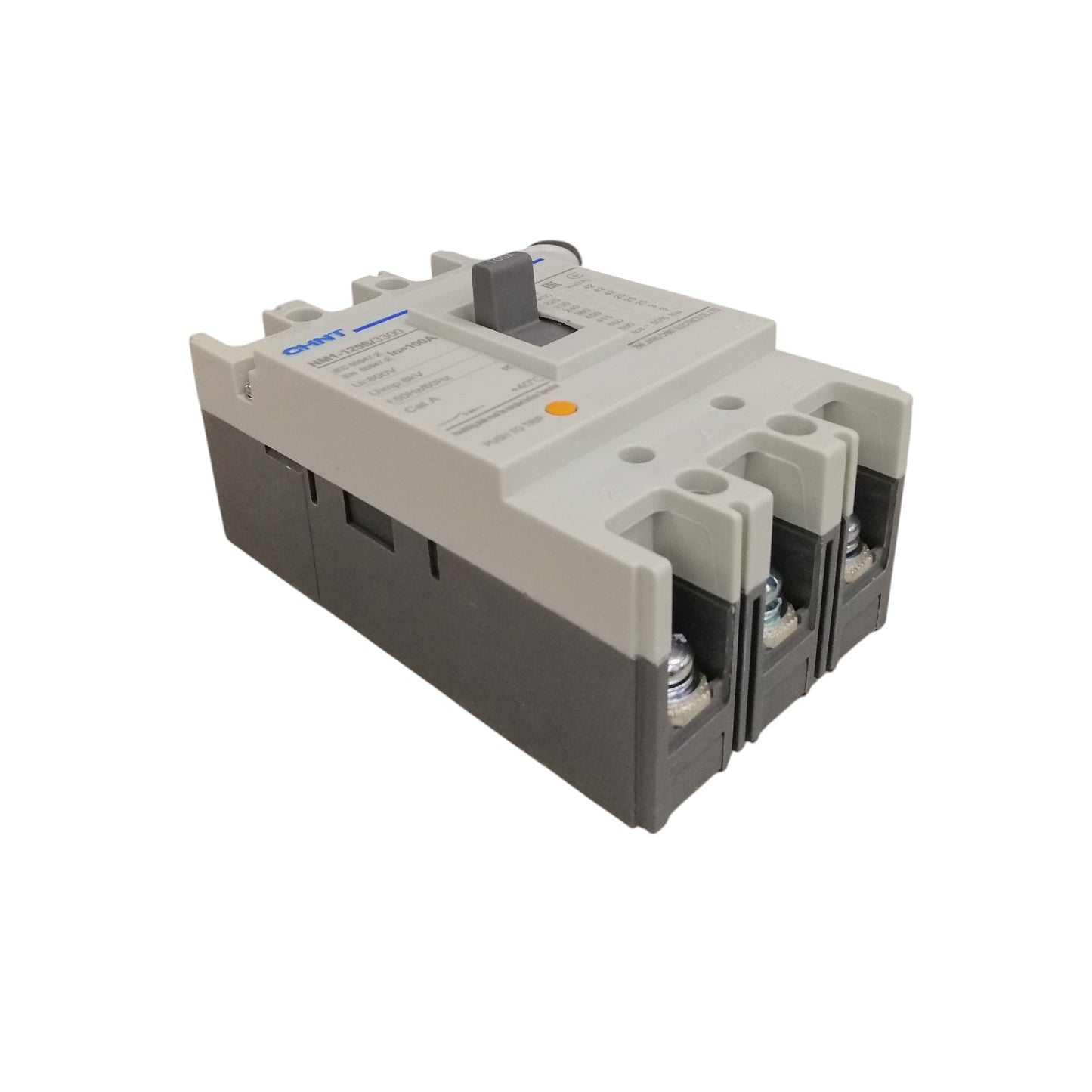 Chint MCCB 100A 3P NM1-125S/3300 Molded Circuit Breaker 230V 42kaic 415V 25kaic 690V 3kaic