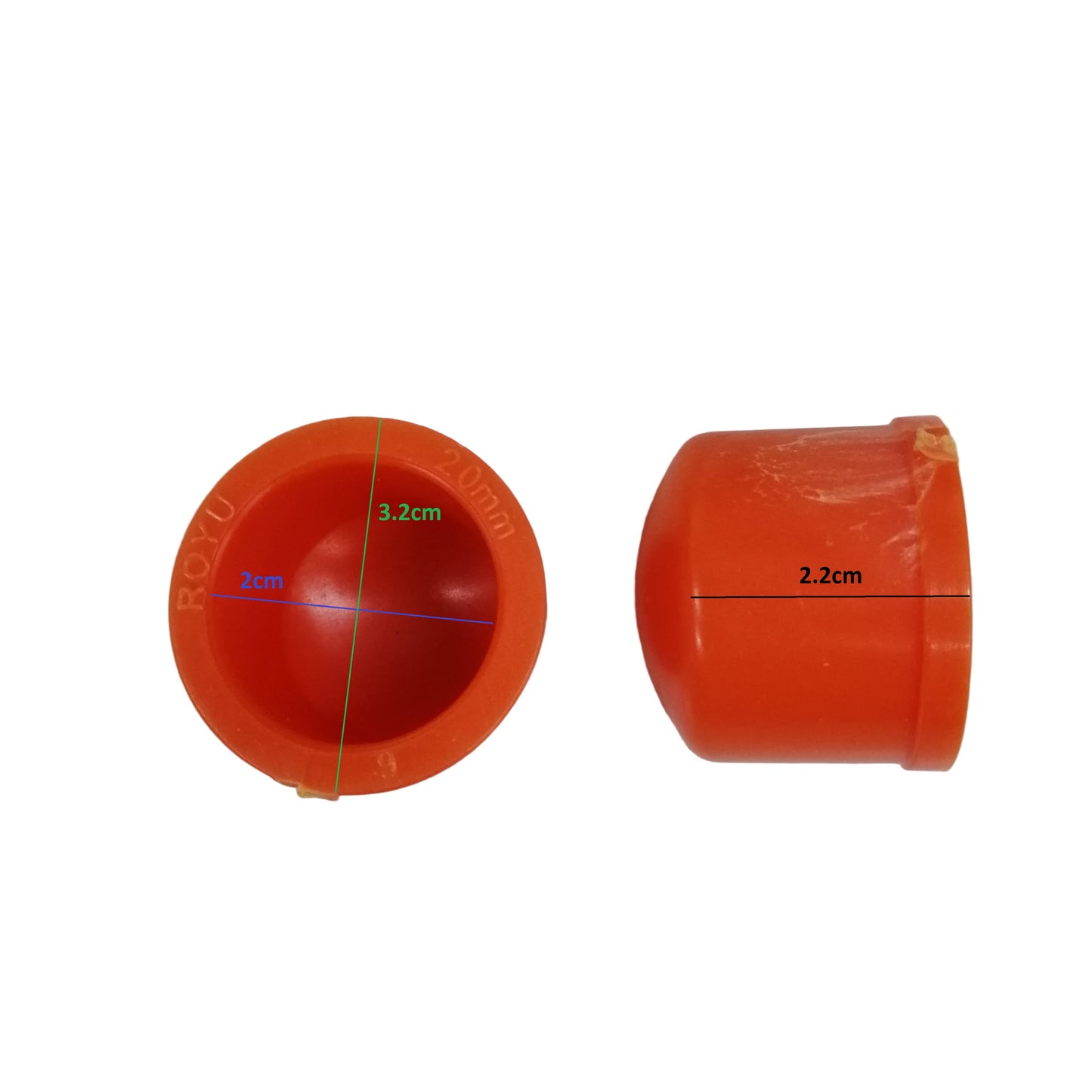 Royu PVC End Cap 20MM ½ Inch RVFEEC20
