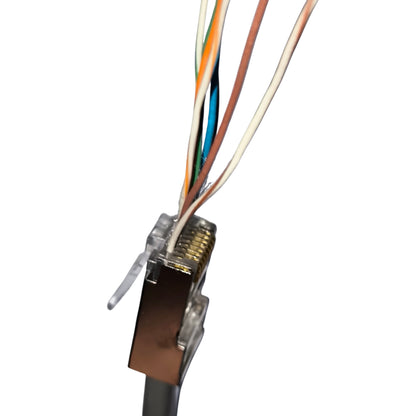 AMP CAT6E RJ45 Shielded Metal Connector Pass Through Type