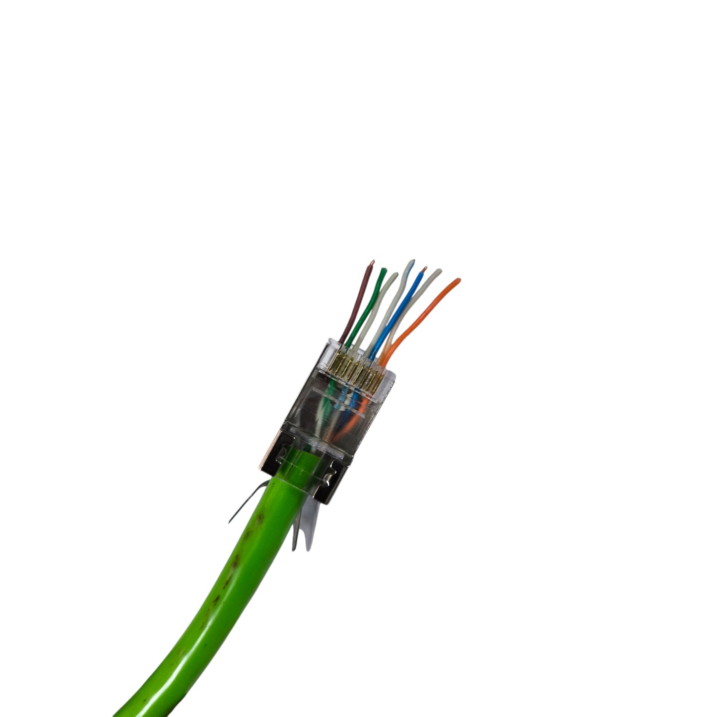 AMP CAT 7 RJ45 Connector Shielded Metal Pass Through Type (5PCS) Per Order