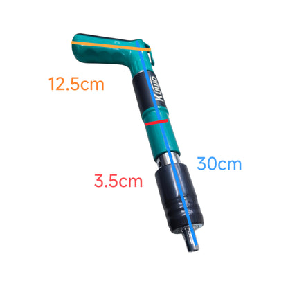 Manual Nail Gun 30cm x 12.5cm x 3.5cm for Concrete, Wood and Aluminum and 3mm Metal Surfaces