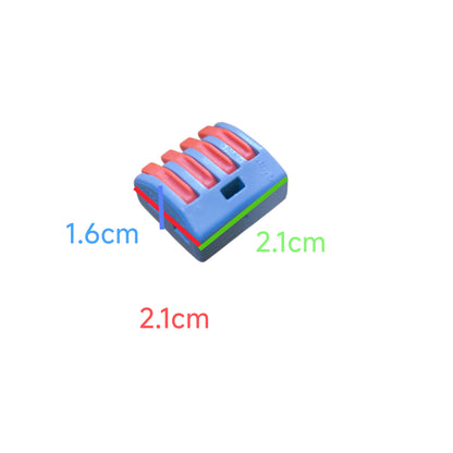 Wire Connector 32A 250V 4 Wires 0.08mm to 2.5mm PCT-214 Wire Terminal Connector to Connect 4 Wires