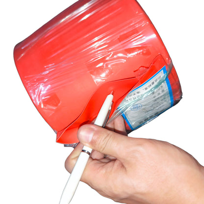 Heat Shrinkable Tube 100mm Red 16.5cm Width 1:2 Ratio 125 Degrees Celsius 1000V 1 Meter Per Order 25 Meters Per Roll