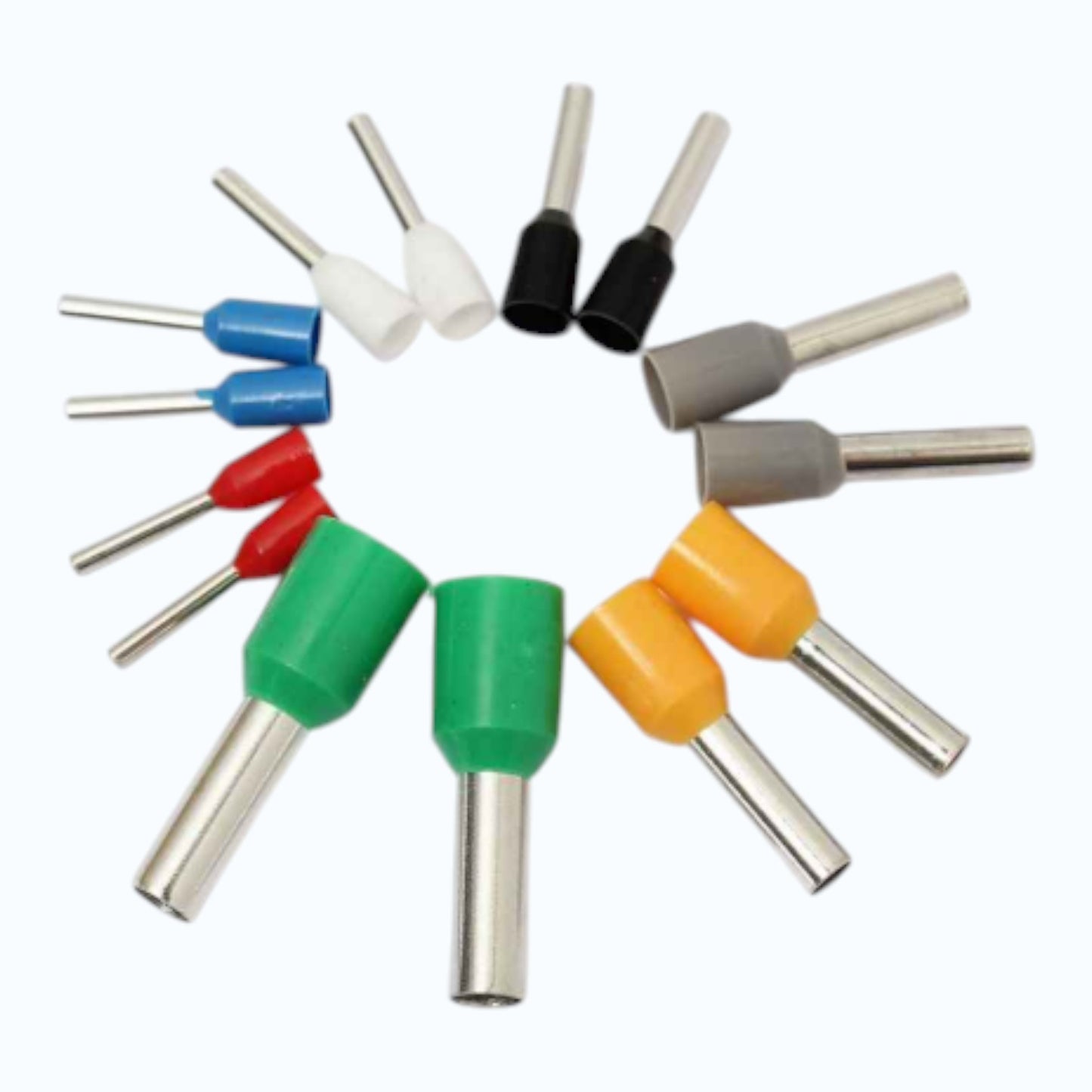 Insulated Cord End Sleeve, Ferrule Terminal Connectors 0.50MM AWG #22 Orange